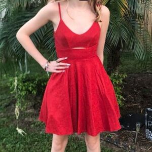 Red sparkly dress
